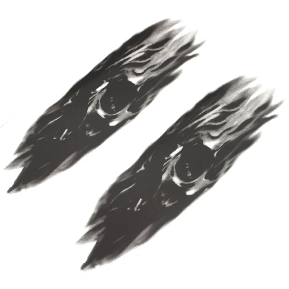 Водонепроницаемая табличка с вилкой спереди Череп графические наклейки