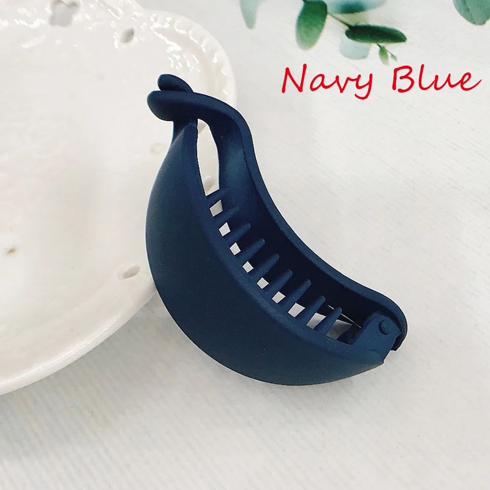 Заколка для волос в форме банана женщин матовая текстурная заколка хвоста