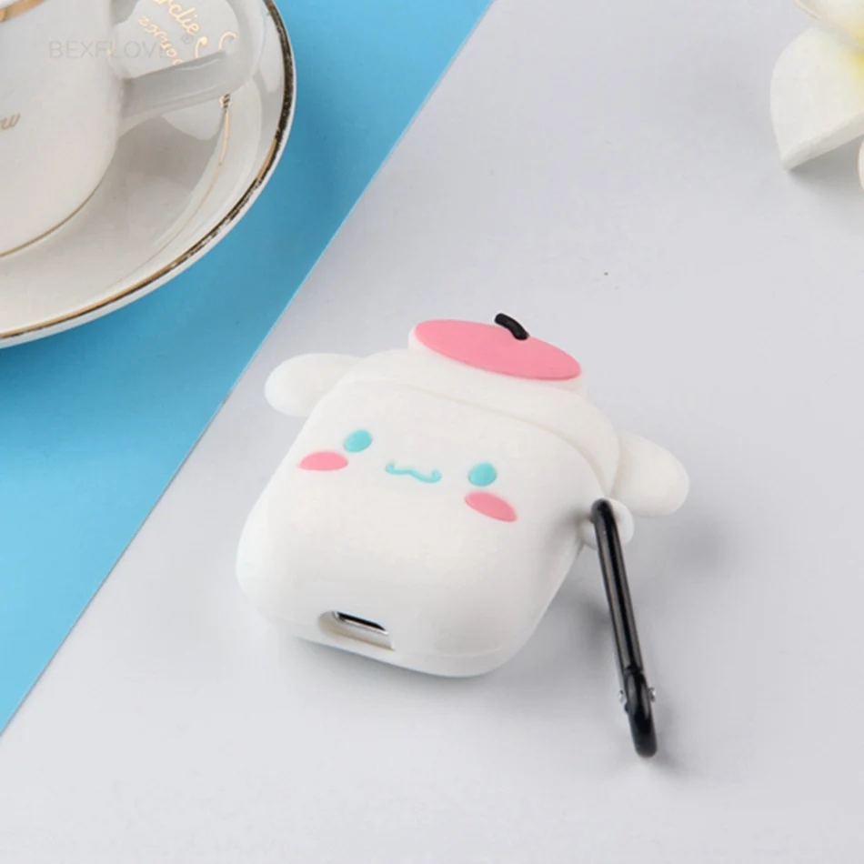 Чехол для наушников чехол Airpods силиконовые Милые Мультяшные наушники с собакой