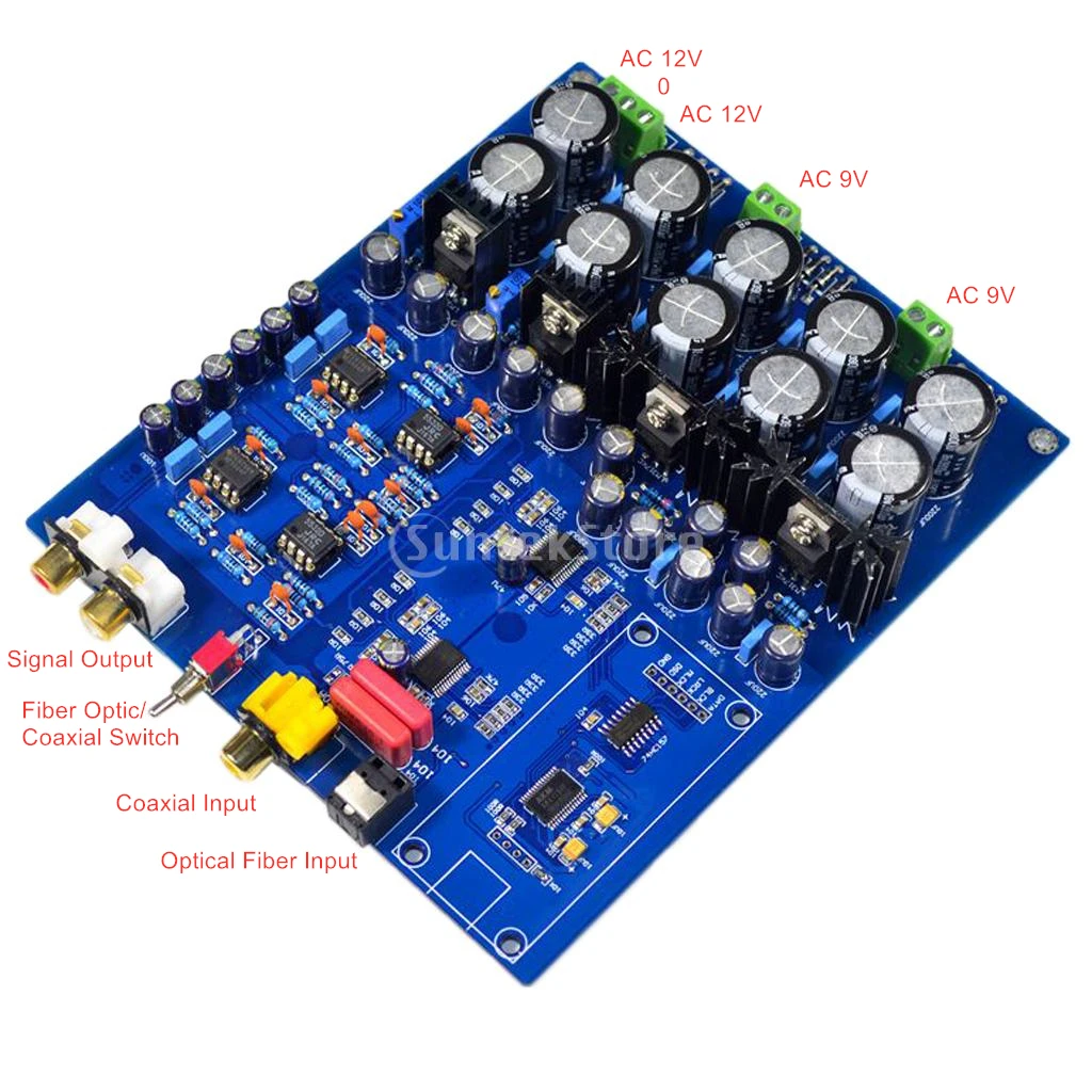 AK4396VF AK4113VF JRC5532 NE5534 декодер DAC волокно коаксиальный USB вход плата|Усилители