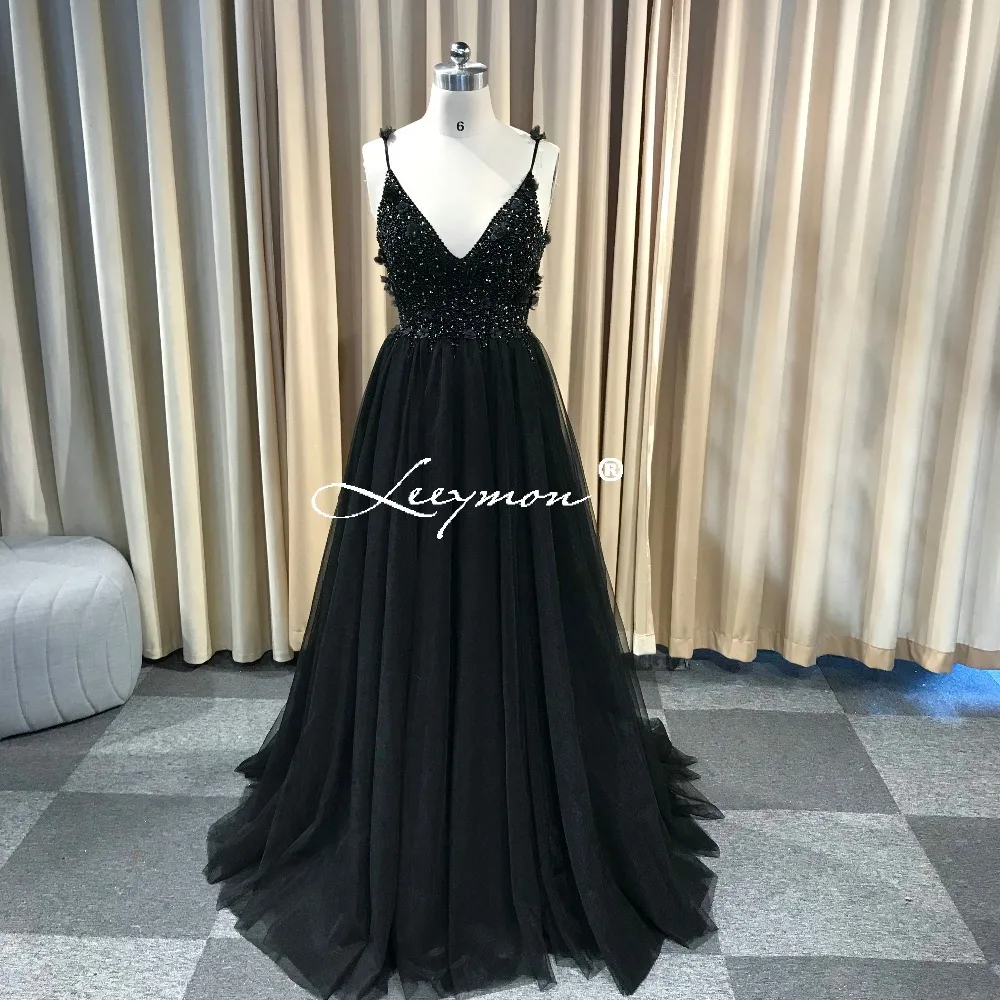 Leeymon, на заказ,, сексуальное, открытая спина, роскошное, с бисером, 3D цветы, тюль, платье для выпускного вечера, длина до пола, вечерние платья
