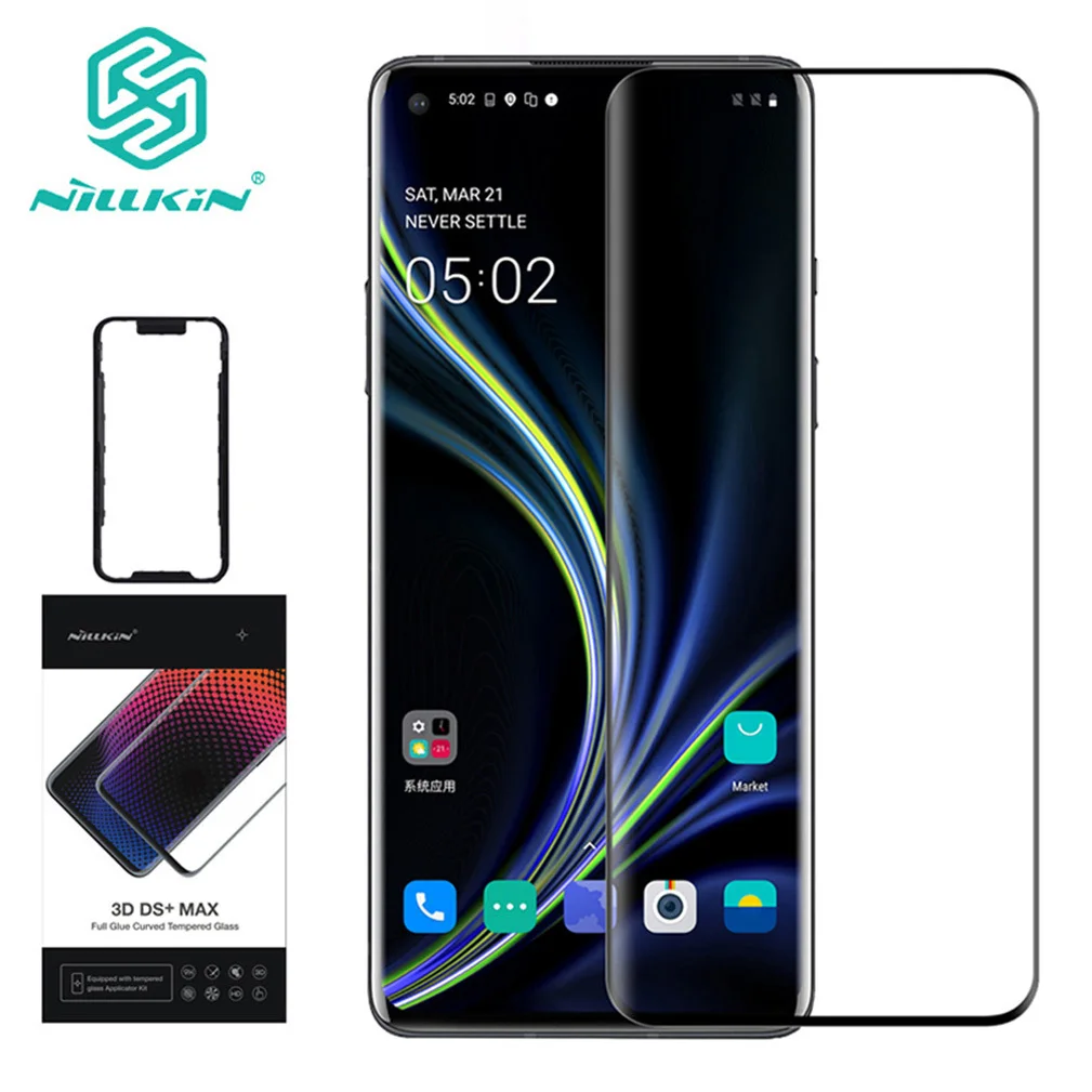 

9H Tempered Glass For OnePlus 8 Pro Full Covered Screen Protector Nillkin 3D DS+MAX Anti-Explosion Film For OnePlus 8 Pro