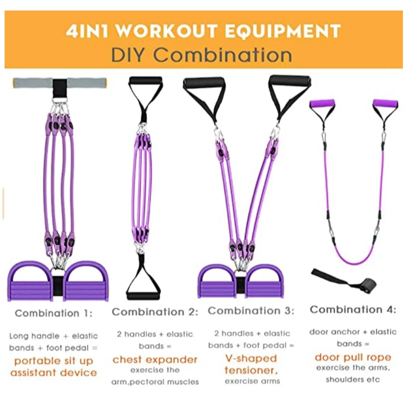 Эластичный тренажер для брюшного пресса живота эластичная лента домашнего