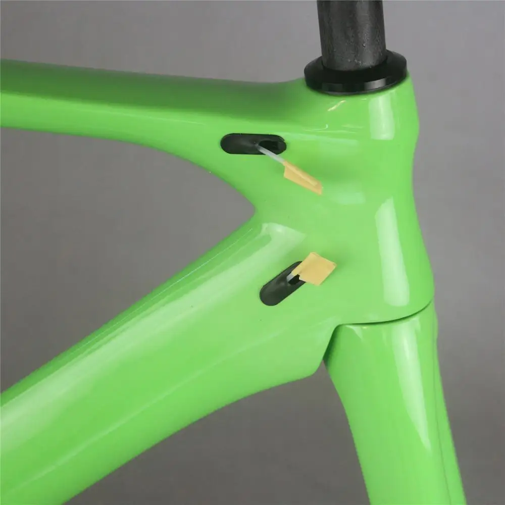 2020 Newest custom paint green glossy BB86 toray T700 carbon fiber Max tire 25c Aero road racing bike frame FM268 | Спорт и