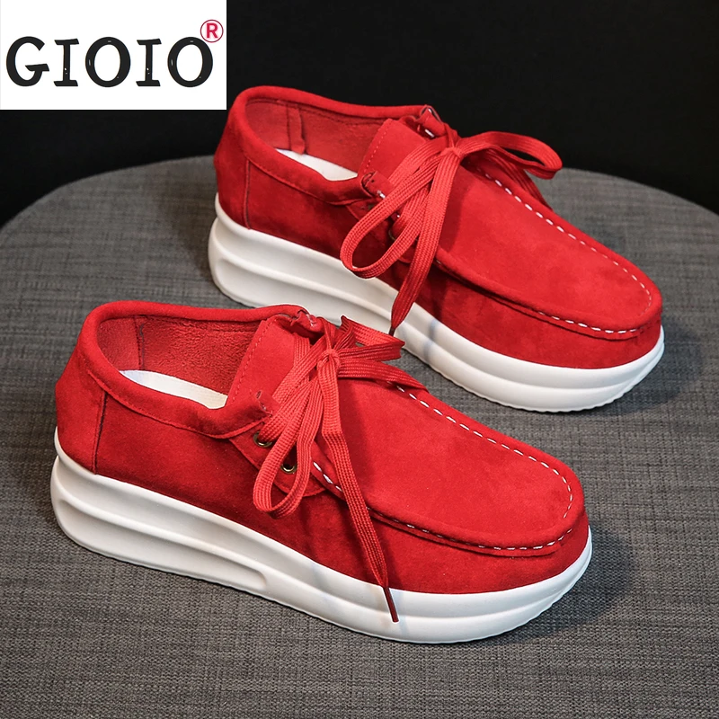 

Туфли женские на плоской подошве, Мокасины, на шнуровке, толстая подошва, кроссовки, лоферы, на платформе, на осень