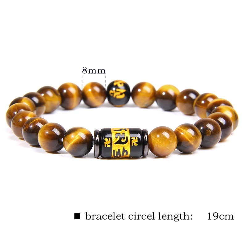 Древний Традиционный девиз браслеты из нержавеющей стали для мужчин натуральный