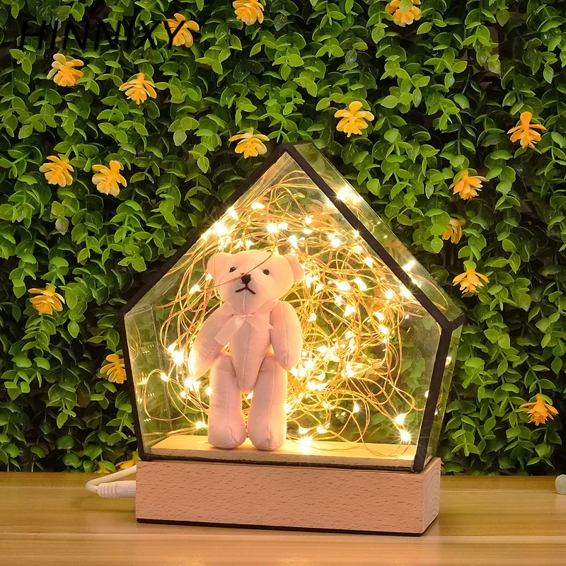 Hinnixy романтическая прикроватная лампа Креативный дизайн кукольный