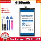 LOSONCOER 4100 мАч для Lenovo Z5 Pro L78031 аккумулятор JR40 для Lenovo Z5 Pro GT L78032 мобильный телефон аккумулятор