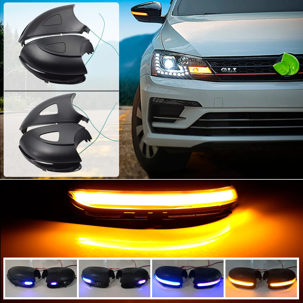 

For Volkswagen VW GOLF 6 VI MK6 GTI R Line R20 Touran Dynamic Blinker LED Turn Signal Light Side Mirror Indicator Sequential
