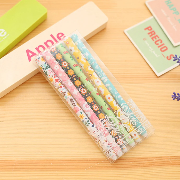 

1 Set Of Pens Stationery Cute Gel Pen School Supply Office Text Marker Gift Colorful Colored Starry Sky Cat Pens