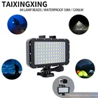 Ультраяркая Водонепроницаемая подводная светодиодная вспышка высокой мощности 50 м для камер Gopro Canon SLR заполняющая лампа для дайвинга видео свет с креплением