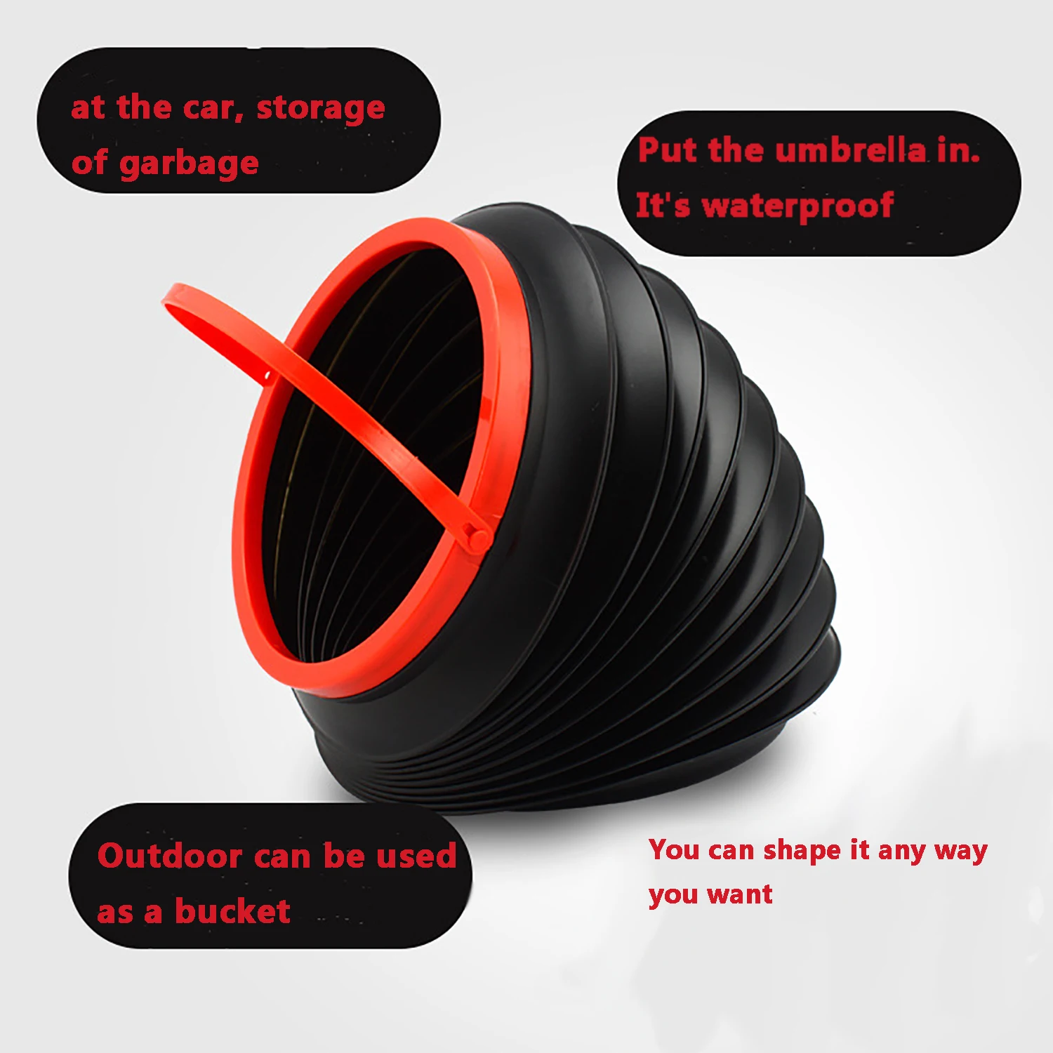 Многофункциональное складное ведро/мусорное ведро Универсальное Автомобильное