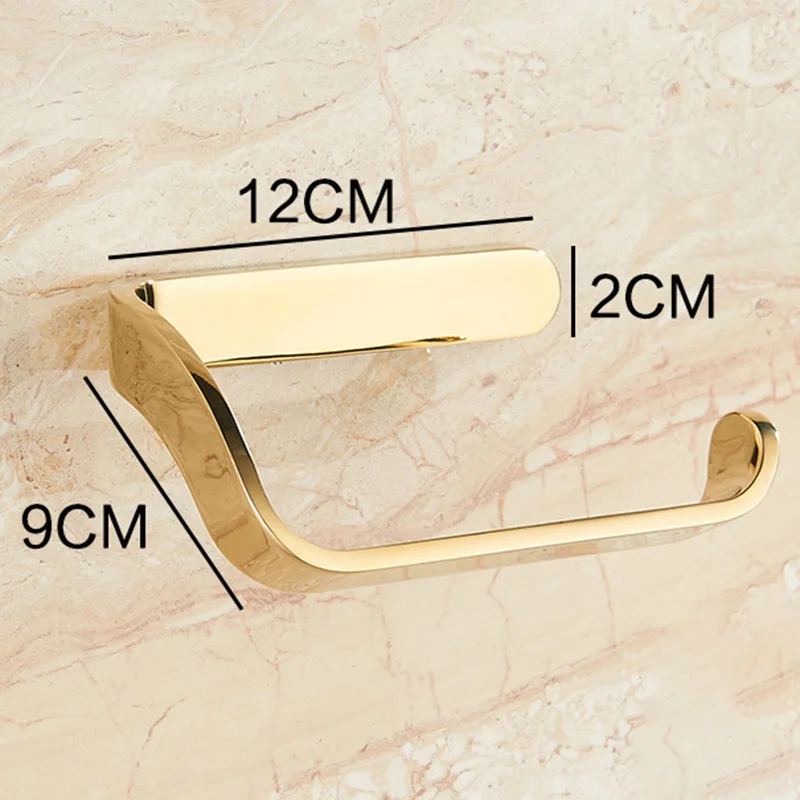 Gold Toilet Paper Holder Bathroom Roll Accessories Simple Design | Обустройство дома