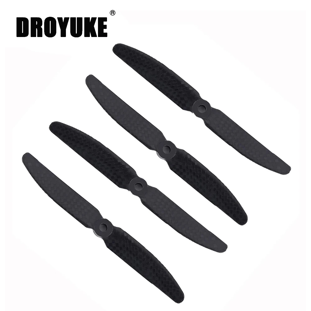 УГЛЕРОДНЫЙ пропеллер Droyuke 2 пары лезвие CW + CCW 5030 5045 6030 6045 3K для квадрокоптера Tiger