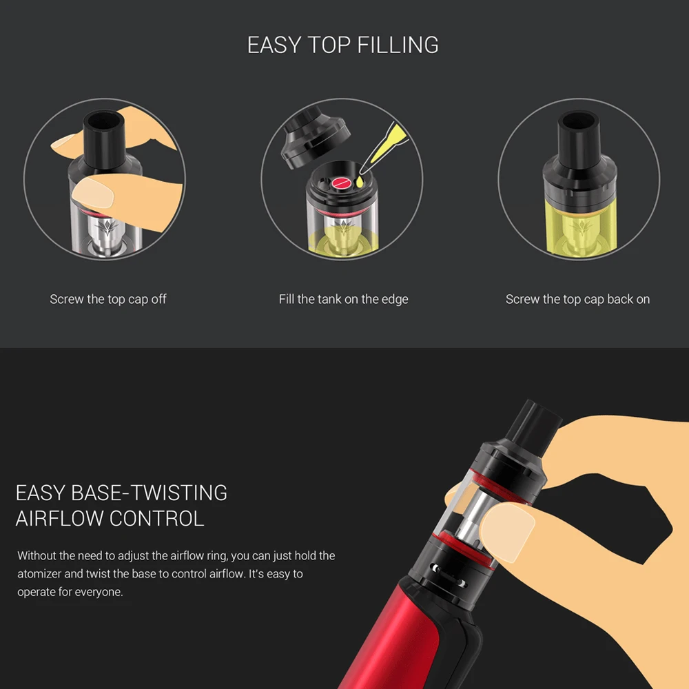 Электронная сигарета Vaptio Cosmo/Cosmo plus 1500 мАч 30 Вт электронная вейп-ручка с резьбой 510