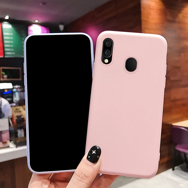 Чехол для Samsung Galaxy A20 мягкий чехол из жидкого силикона и резины A 20 A205 A205F