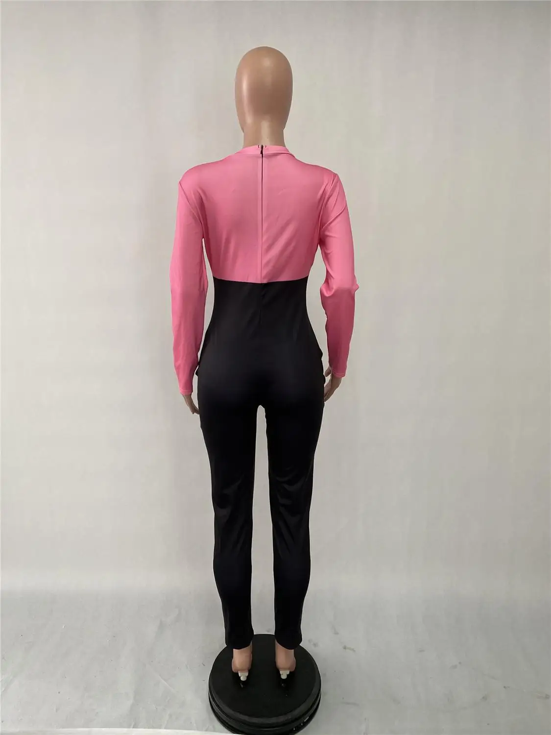 

Sexy Poker Print Fitness Rompers Womens Jumpsuit Street Lounge wear O Neck Long Sleeve Patchwork Black Leggings Jumpsuit Women