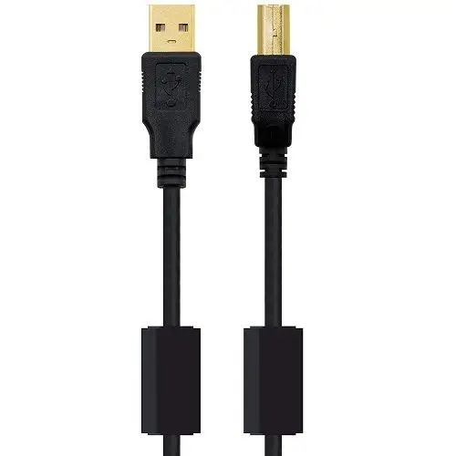 Кабель USB 2 0 для принтера с ferrita 3 M черный|Зарядные устройства телефонов| |