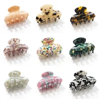 2021 newest acetate hair claw clips women barrette clamp jelly colors ponytail crab girls hair hairpin hair styling accessories