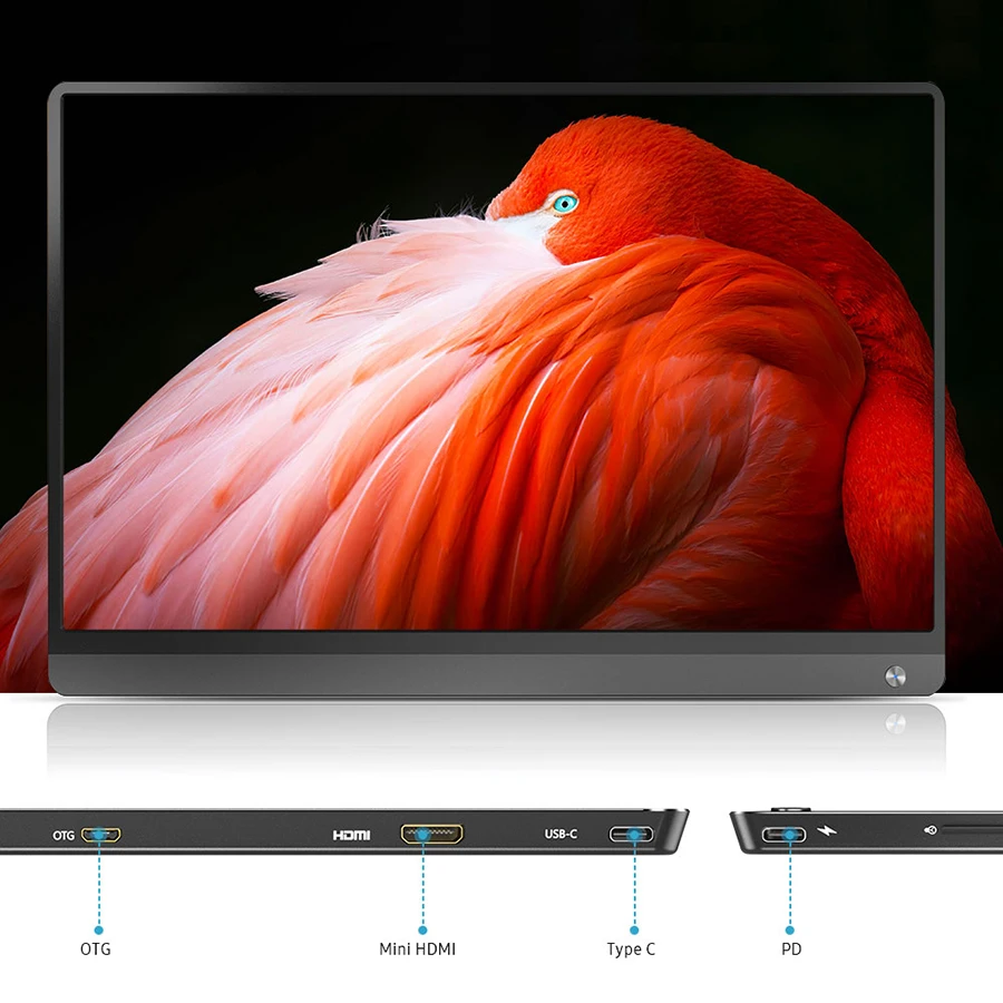 Портативный игровой монитор UPERFECT 15 6 дюйма ЖК типа C с аккумулятором 10800 мАч HD