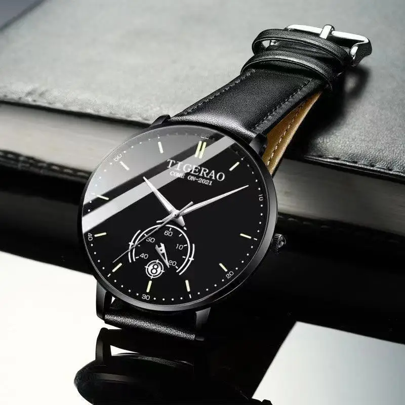 

2021 Minimalist Men's Fashion Ultra Thin Watches Simple Men Business Stainless Steel Mesh Belt Quartz Watch Relogio Masculino