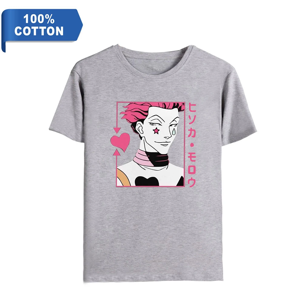 

HUNTERxHUNTER Fashion Prints 100% Cotton T-shirt Men Summer Short Sleeve Tshirt 2020 Hot Sale Casual Streetwear T shirt