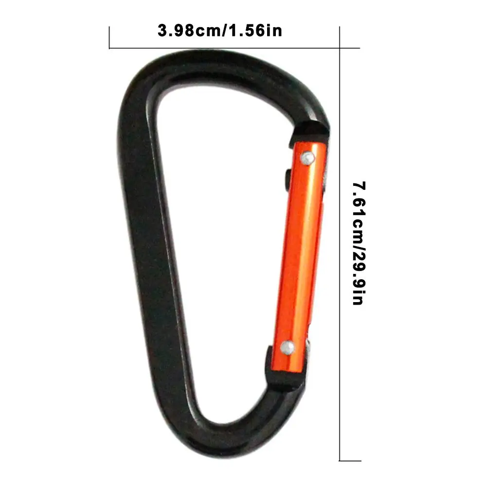 

5Pcs Carabiner Travel Kit Camping Equipment Alloy Aluminum Survival Gear Camp Mountaineering Hook Outdoor Carabiner