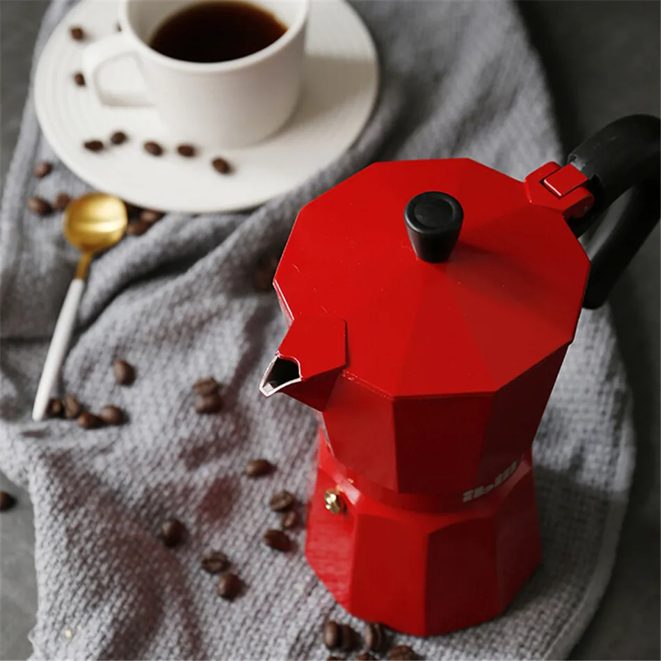 Кофеварка GUNOT, алюминиевый кофейник Mocha, кофейник для эспрессо, кофейник, кофейник для эспрессо, Кофеварка