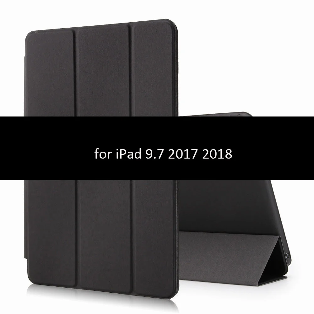 Чехол для iPad 9,7 дюймов GOLP из искусственной кожи противоударный смарт-чехол для iPad Mini 1 2 3 4 5 крышка - Цвет: Black-9.7