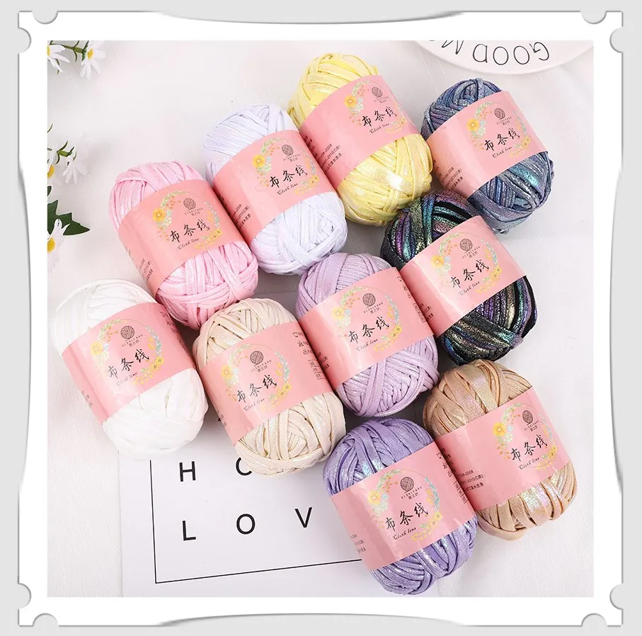 100g/Ball Cloth Line Magic Color DIY Hand Knitting Yarn Dye Crochet Wool For Bag Cushion Carpet | Дом и сад