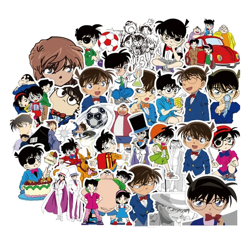 50 шт. стикер детектива Конана s аниме мультфильм водонепроницаемый для