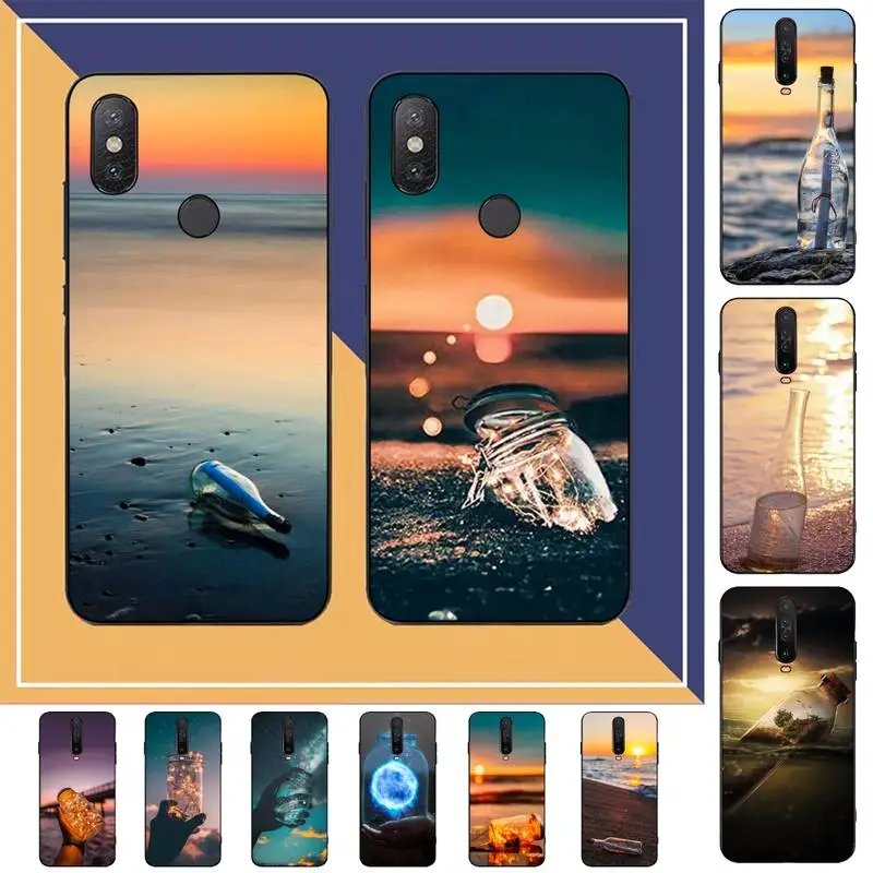 

Beautiful drift bottle by the sea Phone Case for Redmi Note 8 7 9 4 6 pro max T X 5A 3 10 lite pro