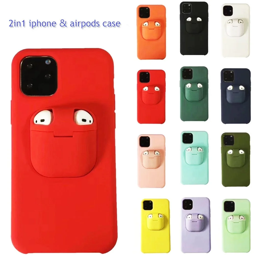 Для iPhone 11 Pro Max Xs Xr X чехол для AirPods Держатель Жесткий Чехол оригинальный новый