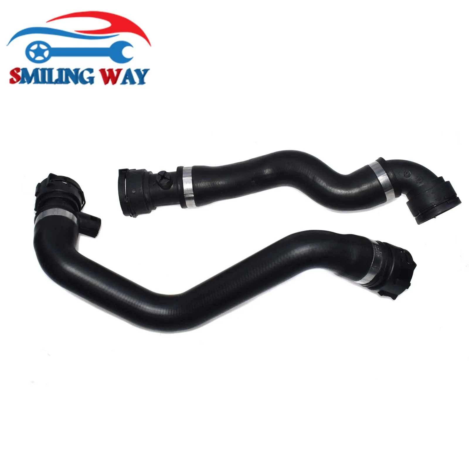 Coolant Upper &amp Lower Radiator Hose Pipe For BMW E39 525i 530i M54 2001 2002 2003 528i M52 1999 2000 11531705223 11531705224 |