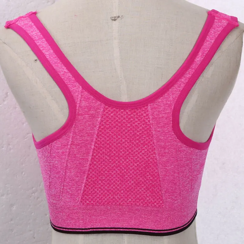Женский спортивный бюстгальтер жилет короткий топ для бега йоги тренировок