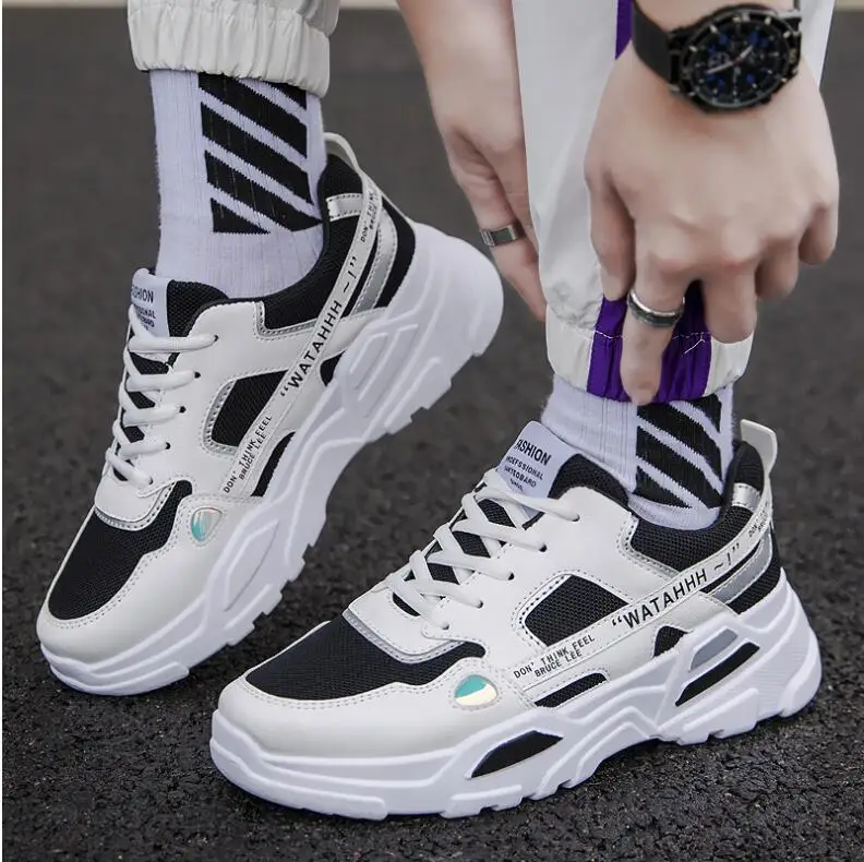 

HS-663 sport shoes men sneakers zapatillas hip hop running air mesh jogging shoes streetwear walking shoes