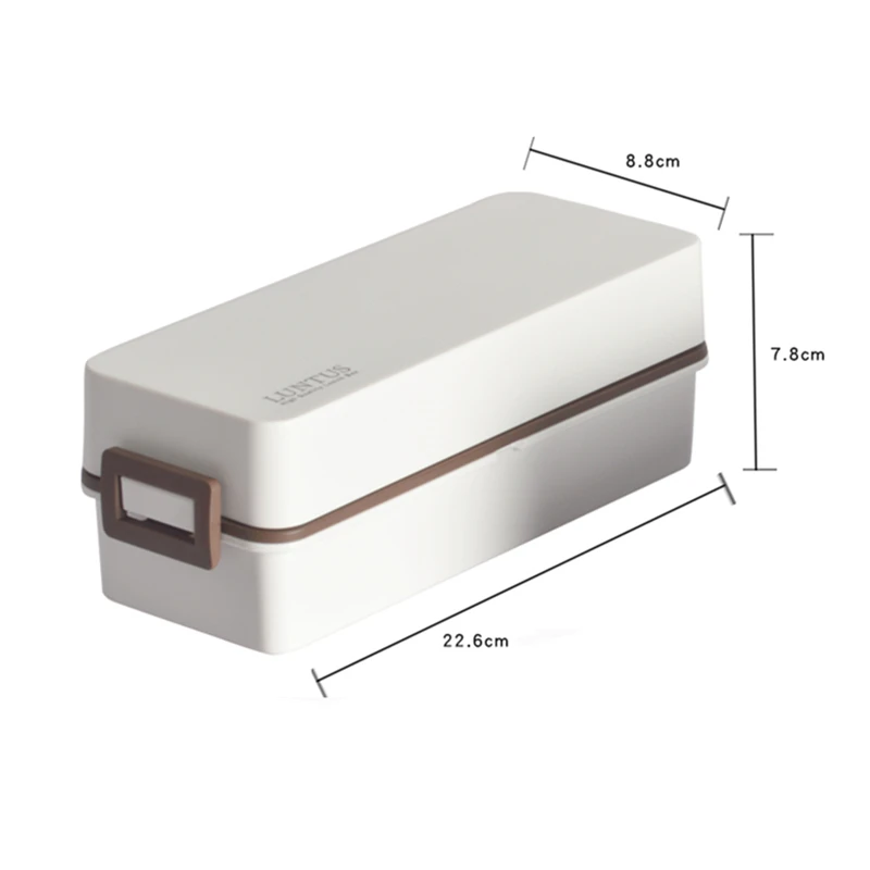 

Japanese style bento box plastic lunch boxes microwavable food containter tableware with bags spoons chopsticks