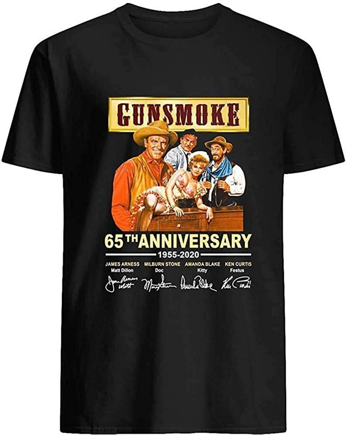 Винтажная забавная футболка унисекс # Gunsmoke на 65 юбилей 19552020 с надписью Мэтт Китти