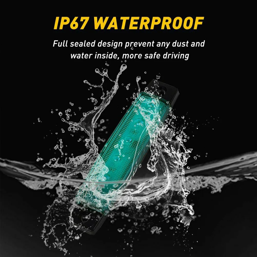 

Green Rock Light For JEEP Truck UTV Waterproof 10pcs Set High Quality New