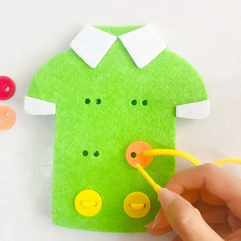 

Children's Educational Early Education Kindergarten Desktop Games Clothes Buttons Focus Toys Multifunctional Hands-On Brain