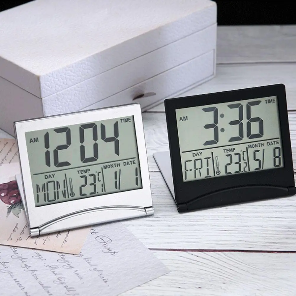 

Battery Operated Digital Alarm Clock for bedroom, Dual Smart Alarm with Workdays/Weekends Setting, Snooze, Small Travel Clock