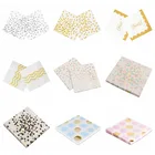 1 упак.лот, лидер продаж, золотые бумажные салфетки для мальчиков и девочек, тканевые салфетки для вечерние, украшение для салфеток, салфетки, 33*33 см