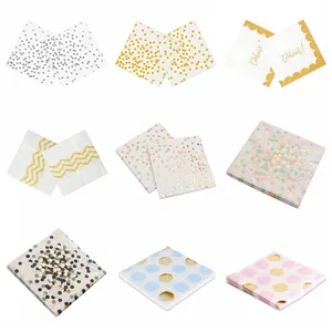 1 упак.лот, лидер продаж, золотые бумажные салфетки для мальчиков и девочек, тканевые салфетки для вечерние, украшение для салфеток, салфетки, 33*33 см
