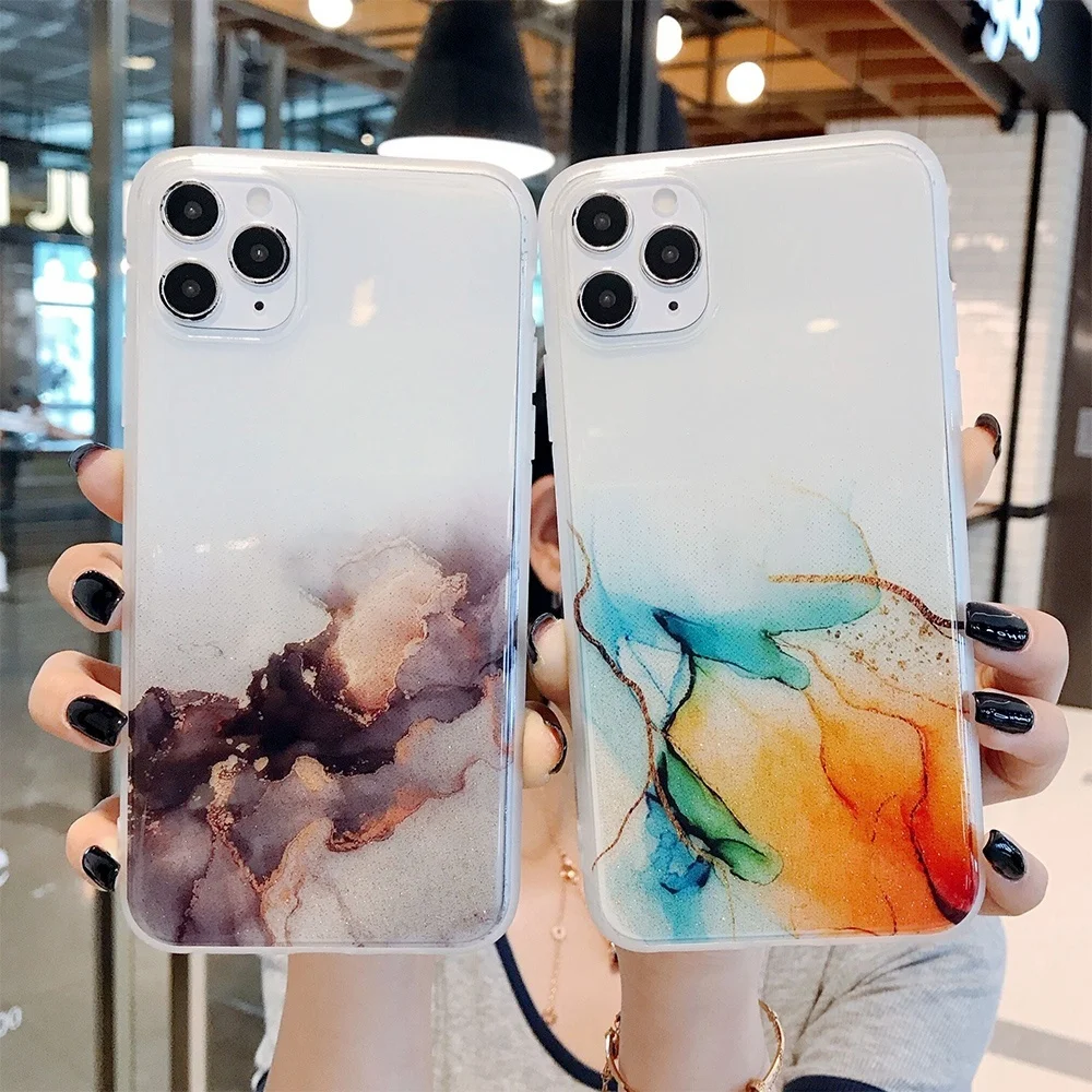 Роскошный мягкий силиконовый чехол для iPhone 11 Pro XR X XS Max 8 7 Plus SE 2020 Прозрачный