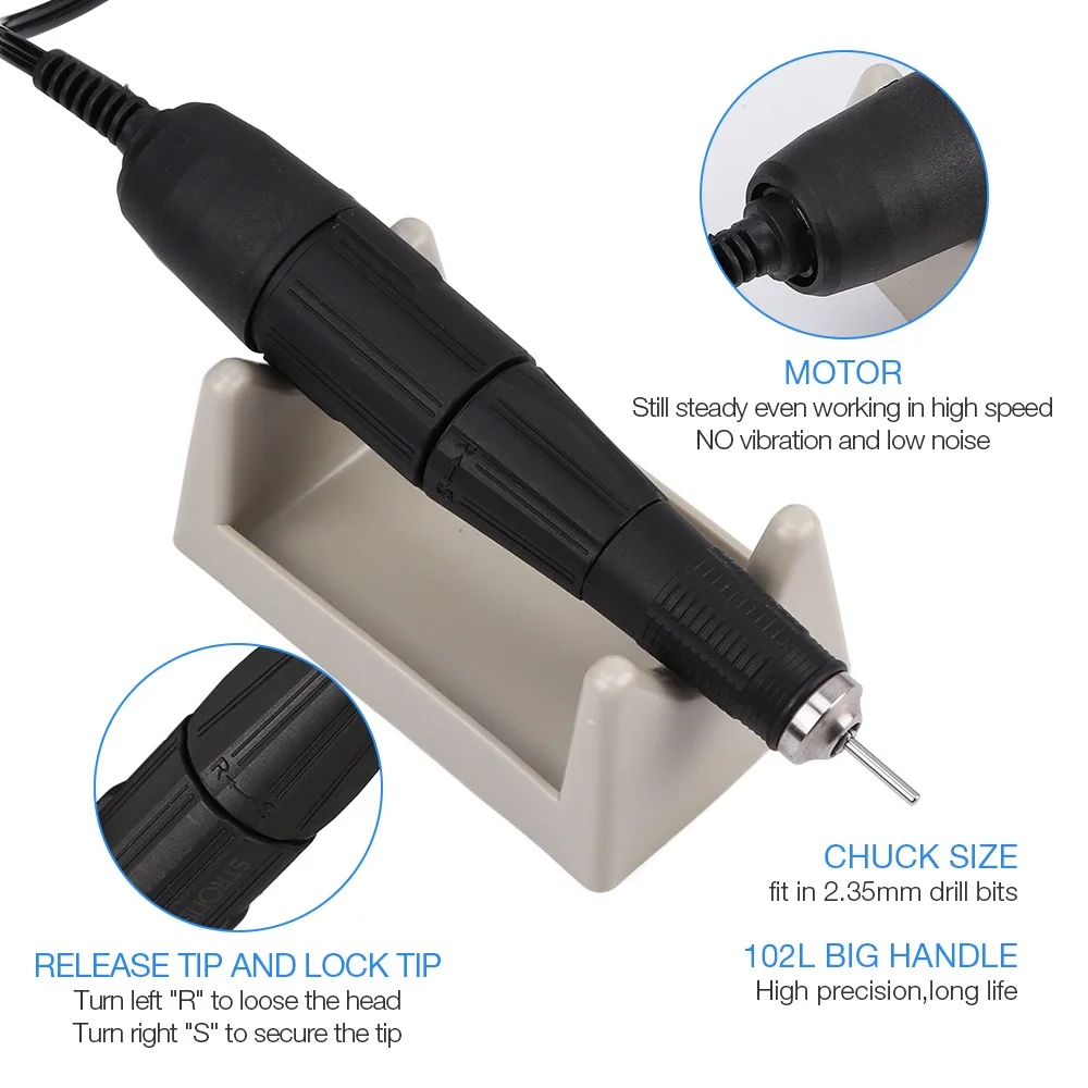 Профессиональная электрическая дрель для нейл-арта мощный аппарат из