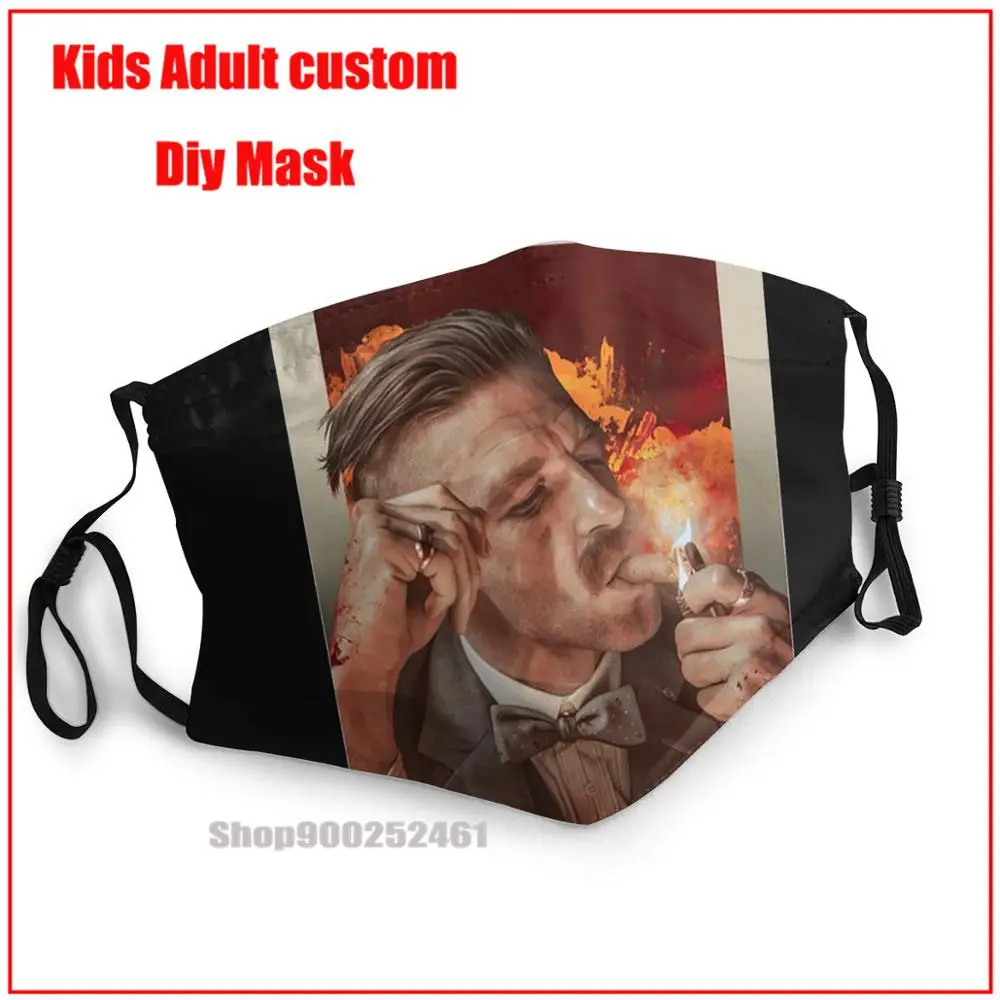 

Peaky Blinders (Артур Шелби) DIY маска для лица модная маска Гарри-Поттер моющаяся многоразовая маска для лица аналогичная дизайнерская маска для ли...