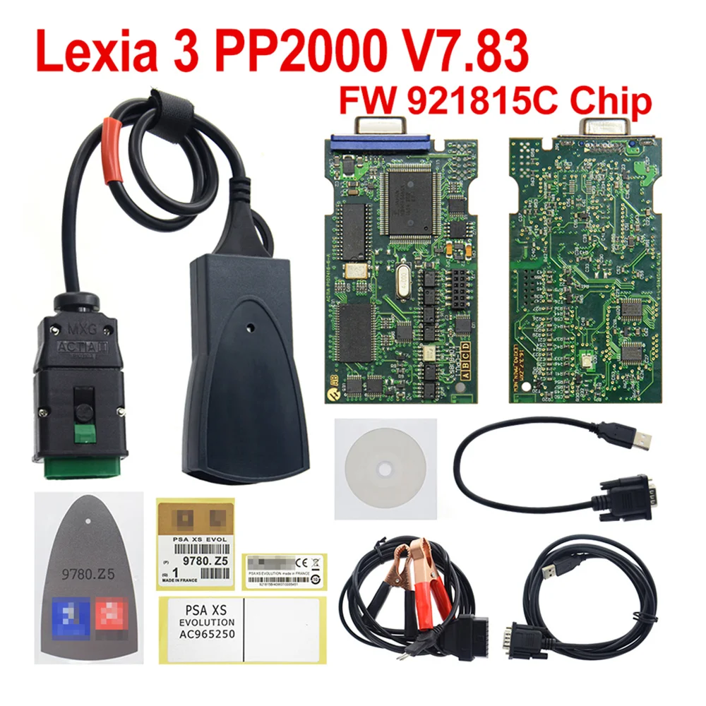Высокое качество 921815C прошивка полный чип Diagbox V7.83 Lexia3 Lexia 3 PP2000 диагностический инструмент