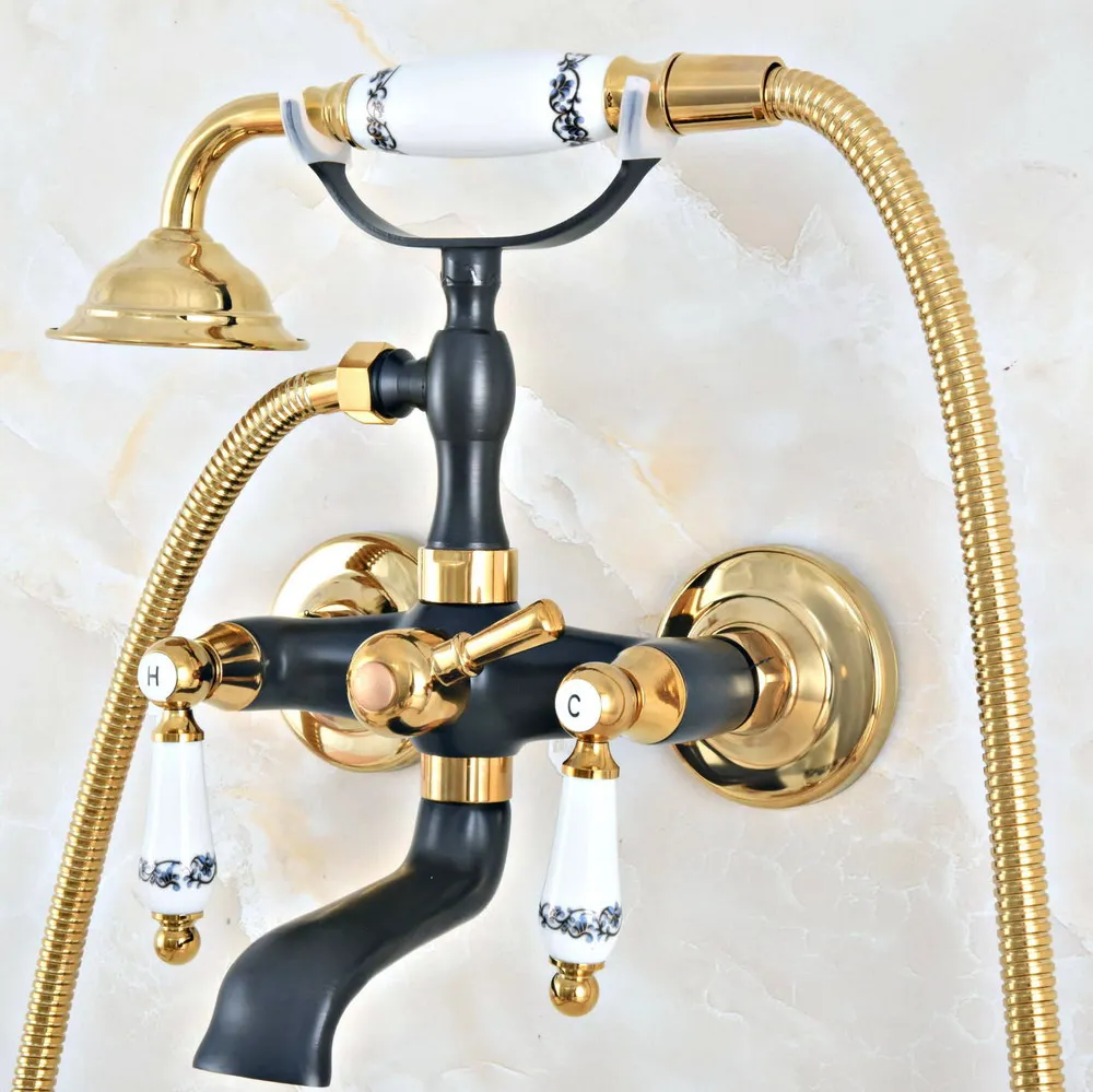 Смеситель для ванны латунный с двумя ручками | Обустройство дома