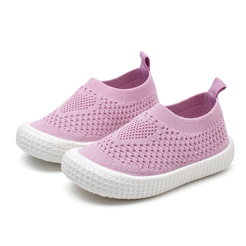 Children Casual Shoes Kids Sneakers Candy Soft Stretch Fabric Breathable Slip-on Sports For Boys Girls Fashion Hot 2022 | Детская одежда