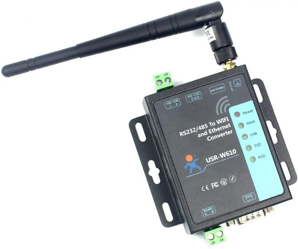USR W610 SSL HTTPS серийный RS232 RS485 для RJ45 Ethernet конвертер Беспроводной преобразователя